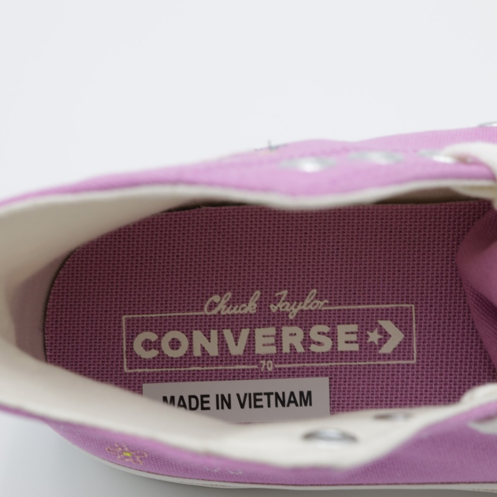 Converse Women's Chuck‎ 70 Floral Comfort Canvas High Shoes Purple Size 8 - Picture 6 of 11
